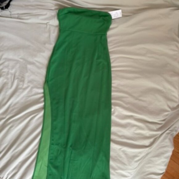 Green Strapless Dress - Picture 1 of 9